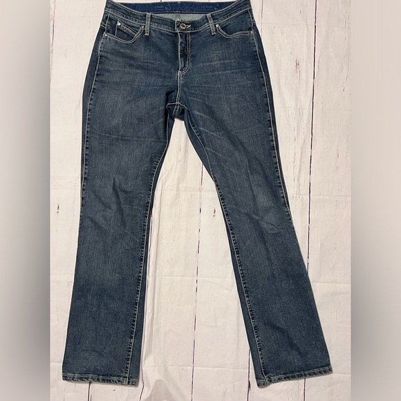 Women’s Wrangler Jeans Q Baby No Gap Waistband WRJ30MS Size 13/14 x 34 RN 130273 - Picture 2 of 13